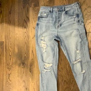 American Eagle distressed Jean button fly